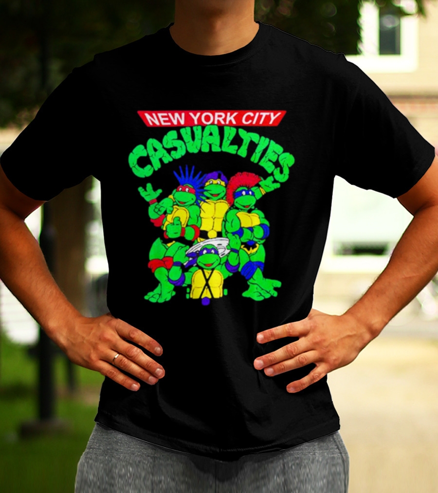 New York City The Casualties Ninja Turtles Crossover T-Shirt