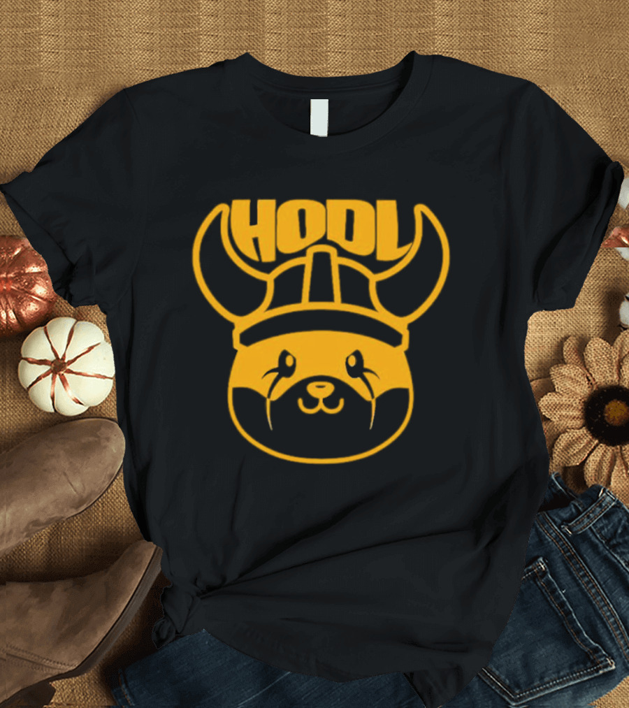 Floki Inu Hodl Viking Helmet T-Shirt