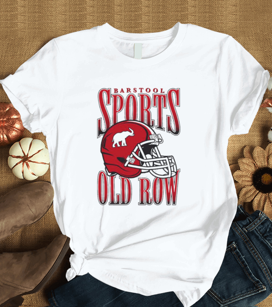 Old Row Elephant Football Helmet T-Shirt