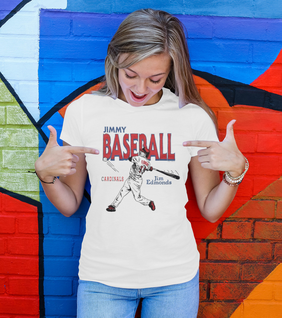 Cardinals Jim Edmonds Jimmy Baseball Swing T-Shirt