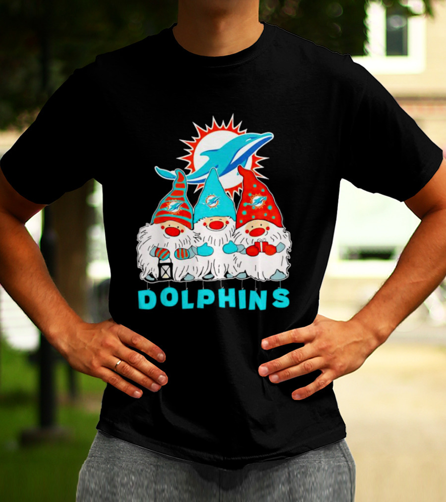 Miami Dolphins Gnomes Football Team Fan T-Shirt
