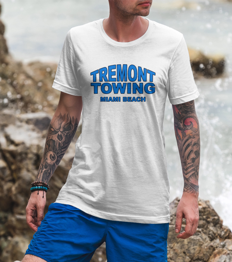 Tremont Towing Miami Beach Blue T-Shirt