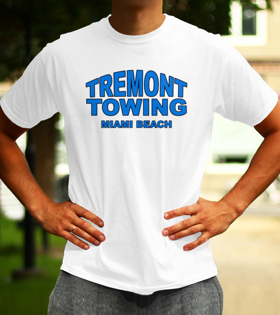 Tremont Towing Miami Beach Blue T-Shirt