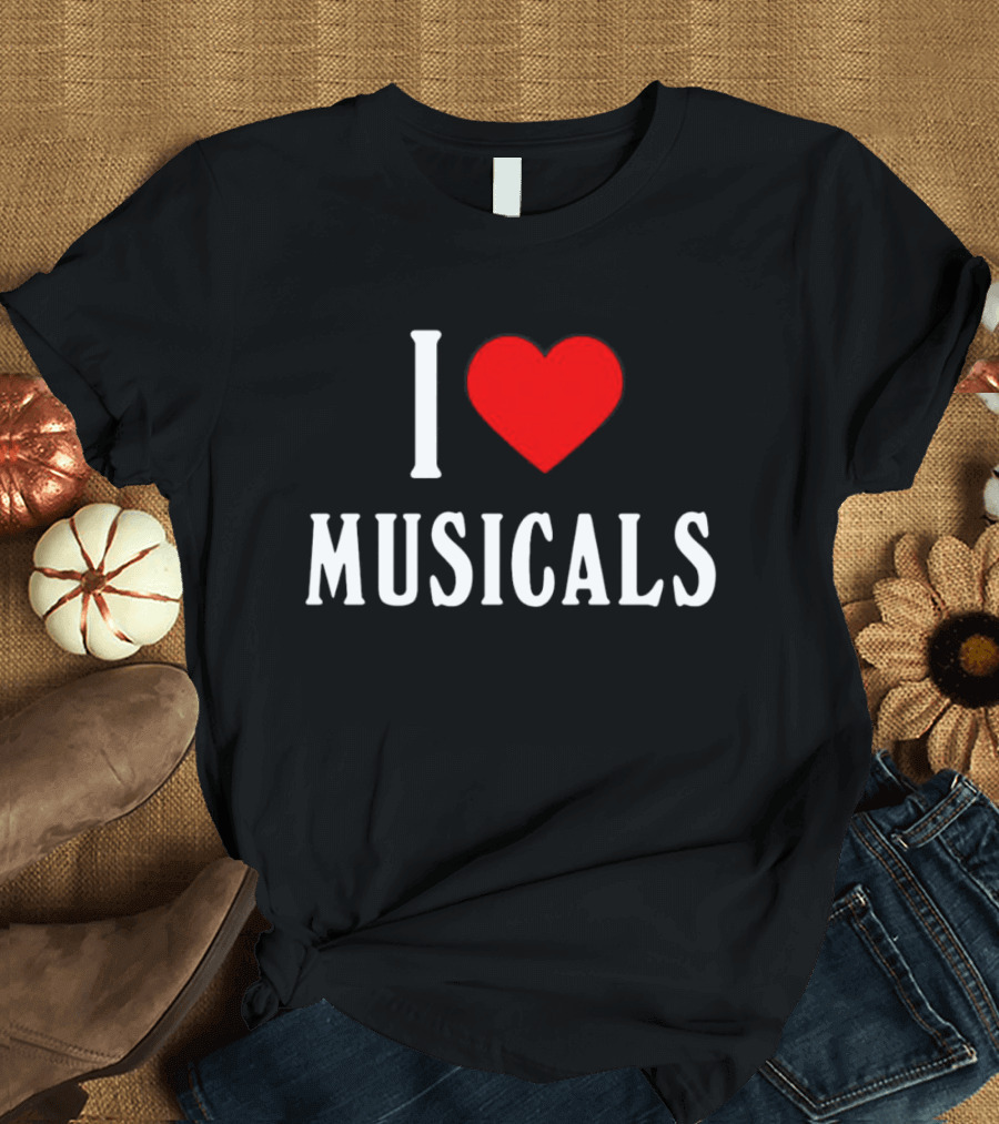I Heart Musicals Red Love T-Shirt