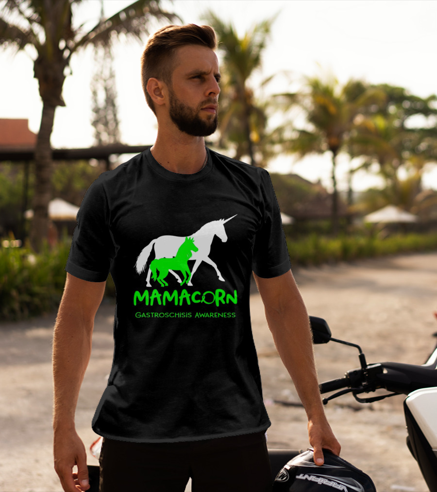 Mamacorn Gastroschisis Awareness Unicorn Mother And Foal T-Shirt