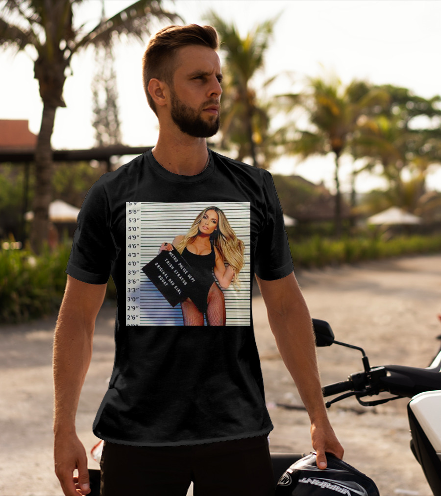 Trish Stratus Metro Police Dept Original Bad Girl GOAT T-Shirt
