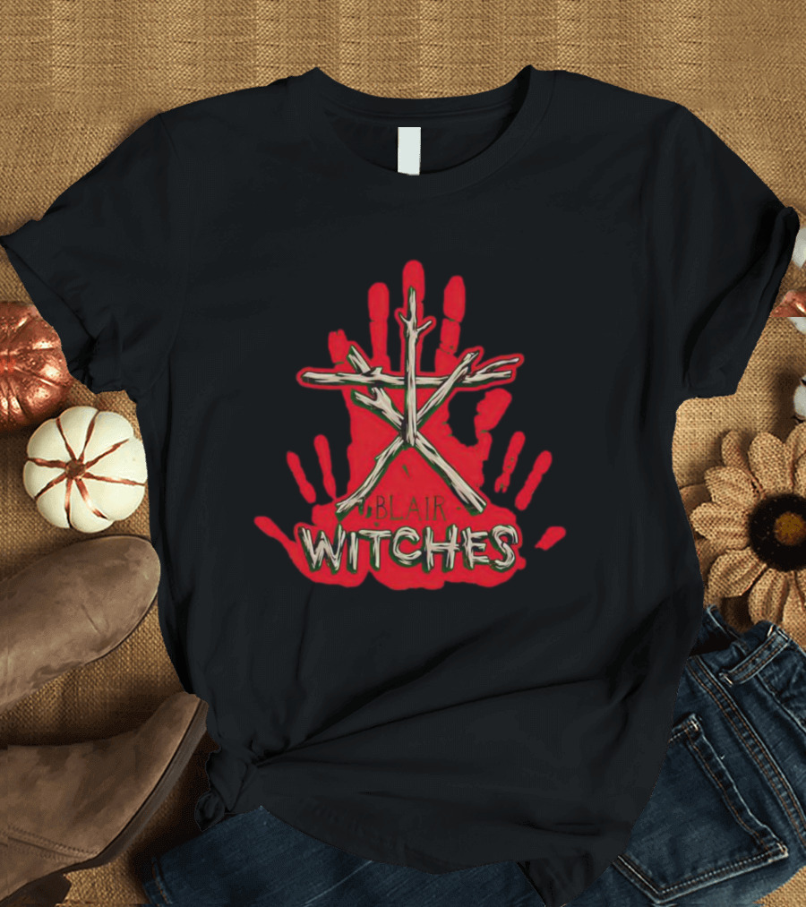 Blair Witches Stick Figure Red Handprints T-Shirt