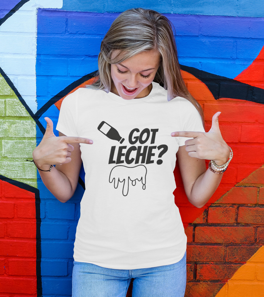 Got Leche Milk Bottle Dripping Illustration Gabby B T-Shirt