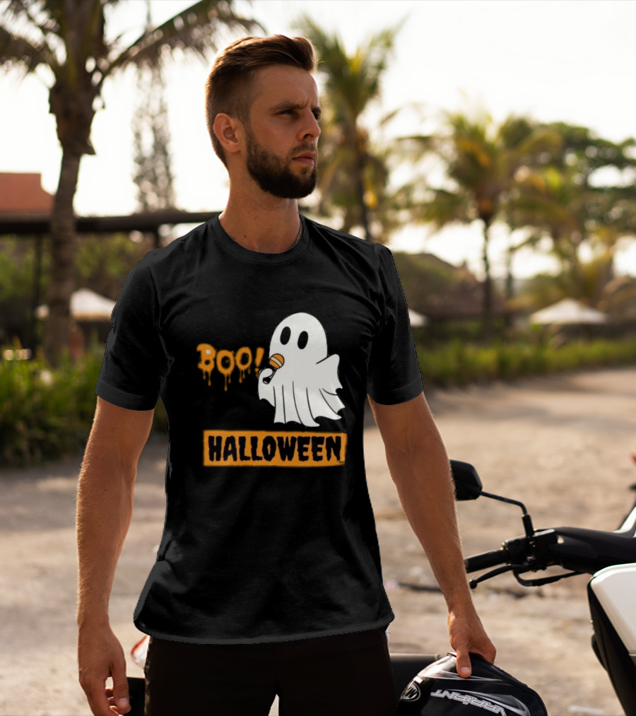 Happy Halloween Boo Cute Singing Ghost Halloween T-Shirt