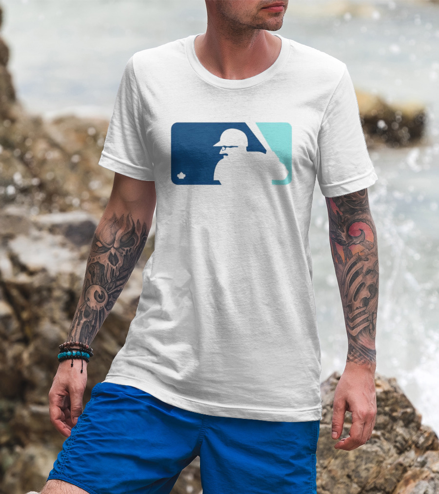 Ben Wagner Schneider Stache Baseball Logo With Batter T-Shirt