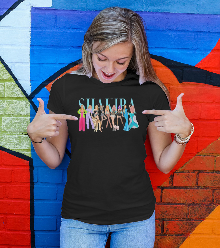 Shakira Iconic Outfits And Bold Styles T-Shirt