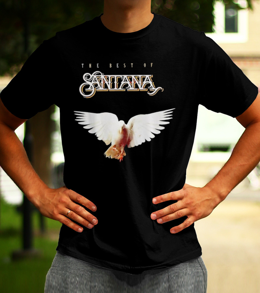 Santana Best Of Album Cover With White Dove T-Shirt