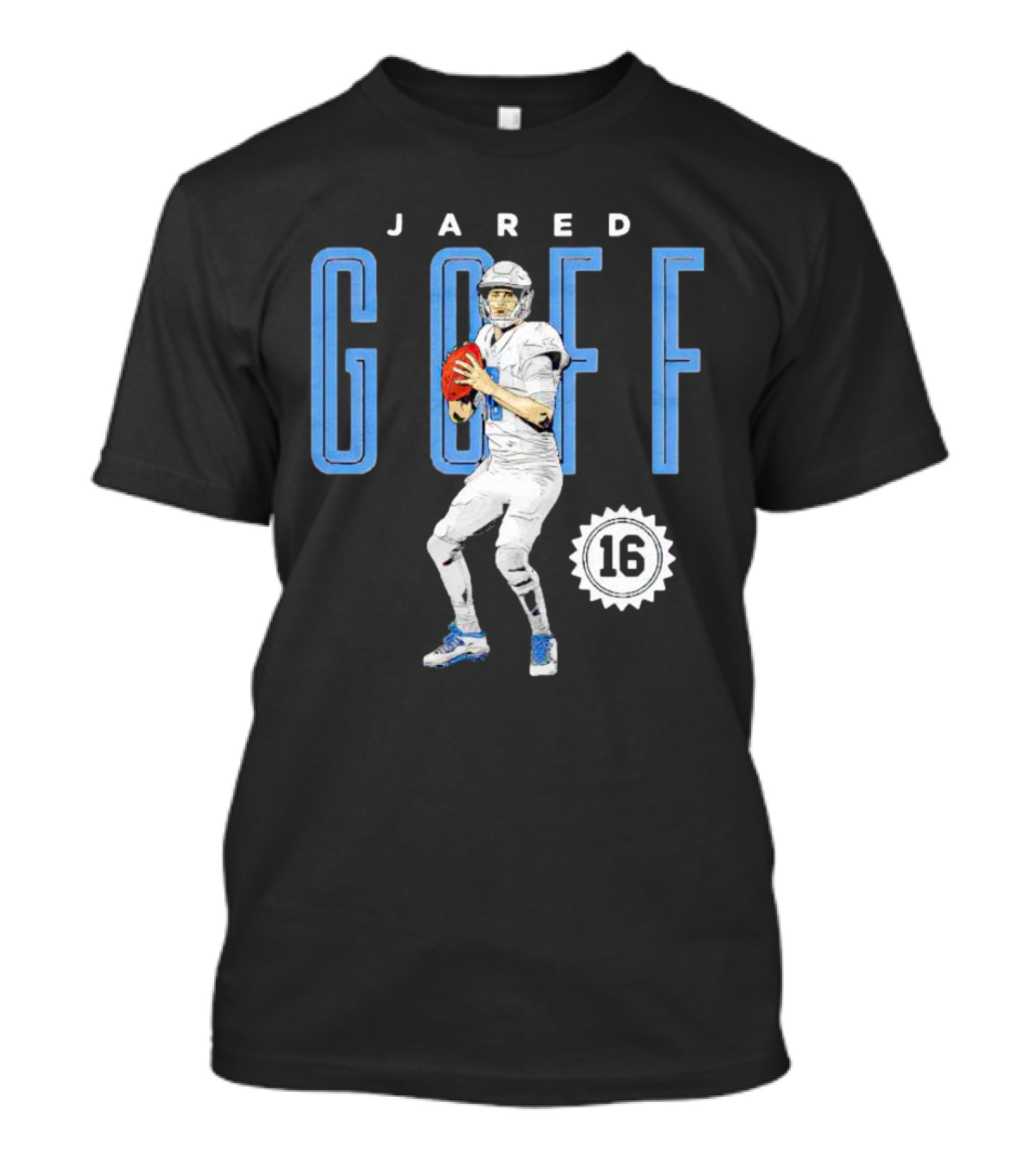 Jared Goff Detroit Lions Number 16 T-Shirt