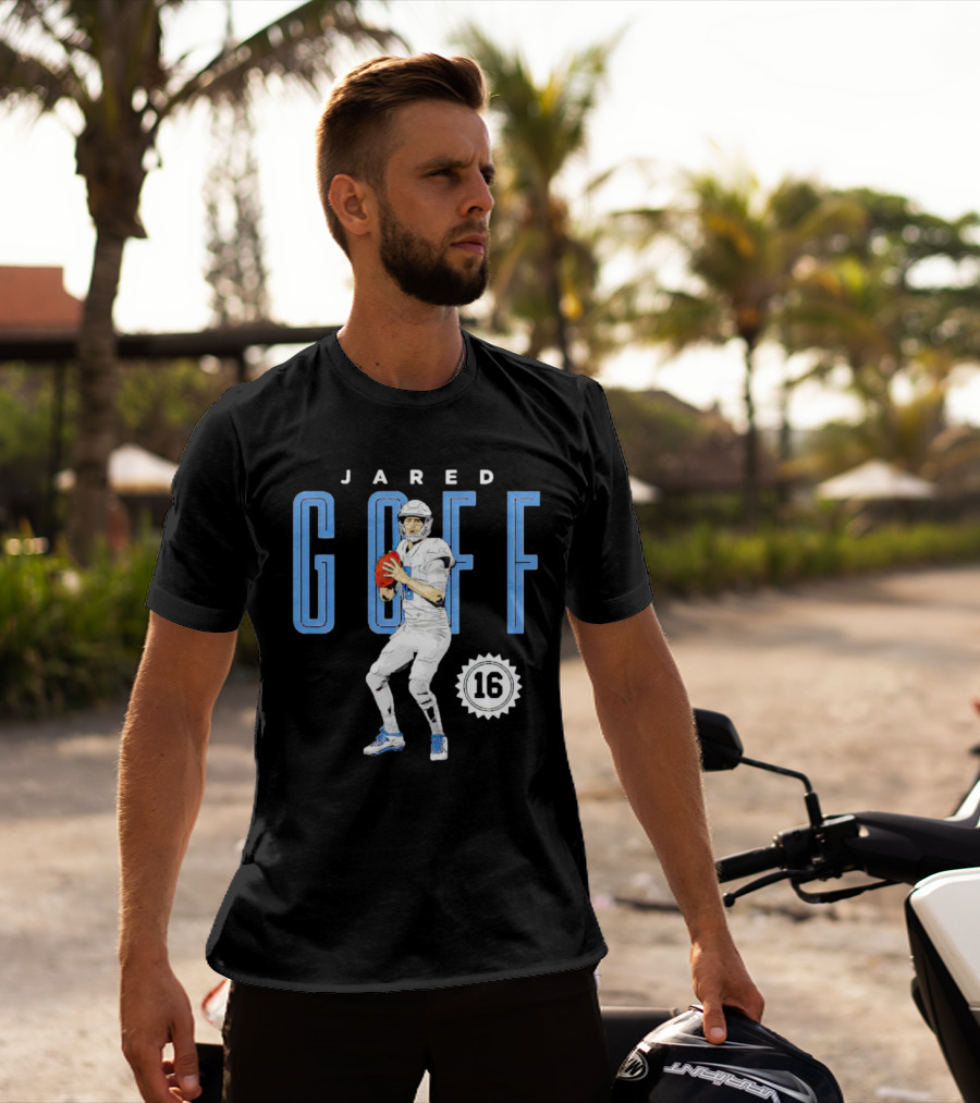 Jared Goff Detroit Lions Number 16 T-Shirt