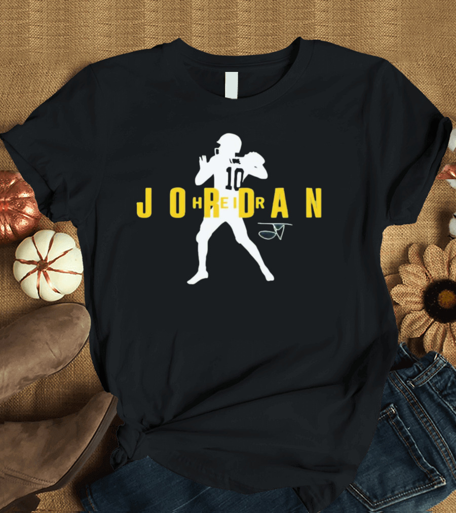 Jordan Love Heir 10 Green Bay Packers Signature T-Shirt