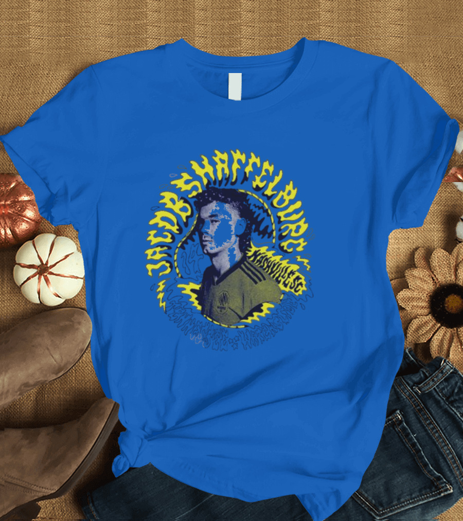 Nashvillesc Jacob Shaffelburg Yellow Lightning Silhouette Tennessee T-Shirt