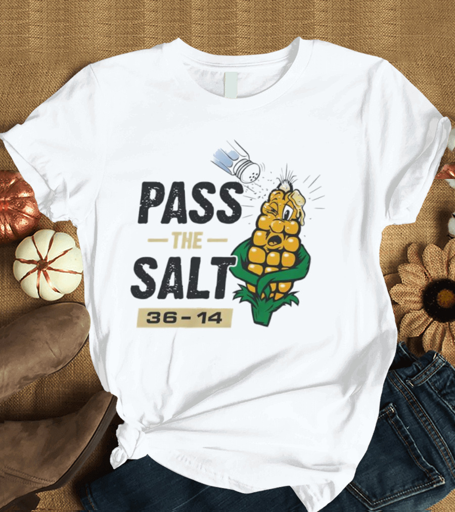Pass The Salt 36-14 Anti-Nebraska Colorado Corn Husk Visual T-Shirt