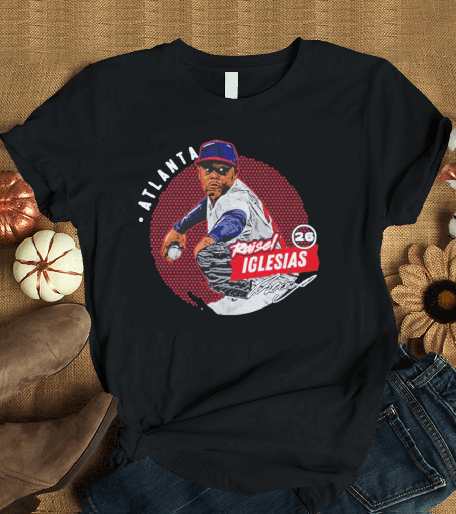 Raisel Iglesias Atlanta Baseball Dots Pitcher 26 T-Shirt
