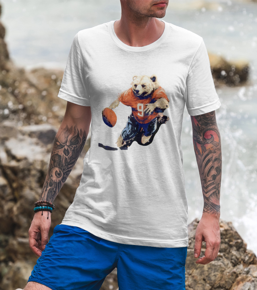 Staley Da Bear Chicago Bears Football Bear Jersey Number 9 T-Shirt