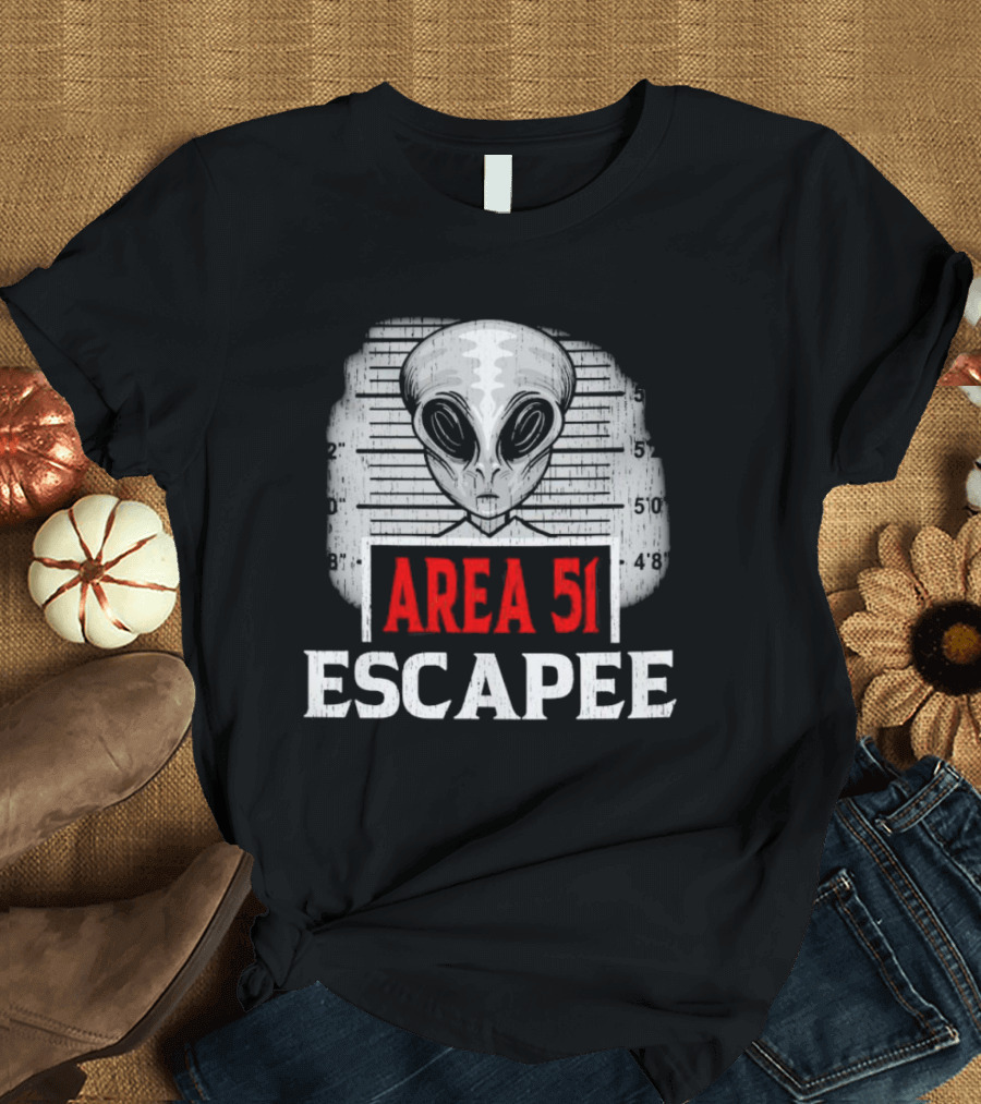 Area 51 Escapee Alien Mugshot T-Shirt