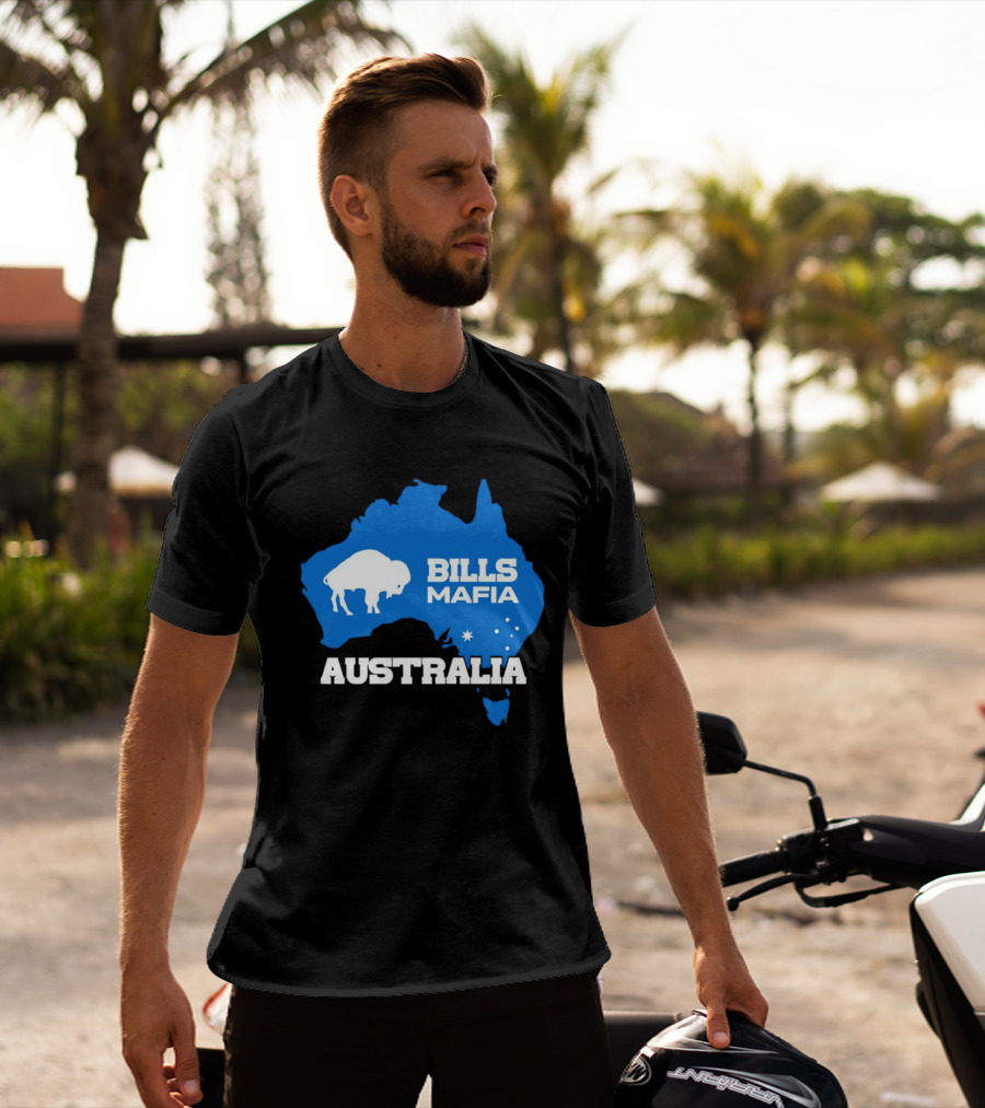 Bills Mafia Australia Buffalo Map T-Shirt