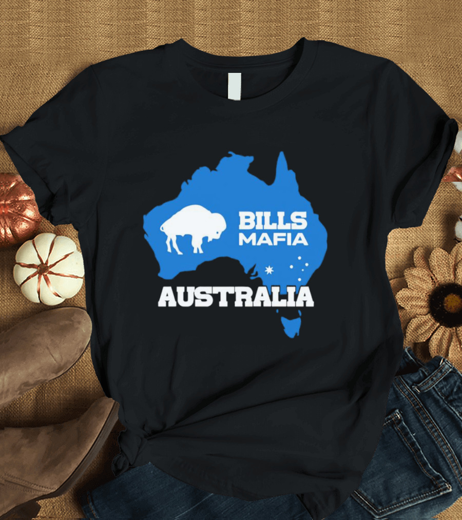 Bills Mafia Australia Buffalo Map T-Shirt