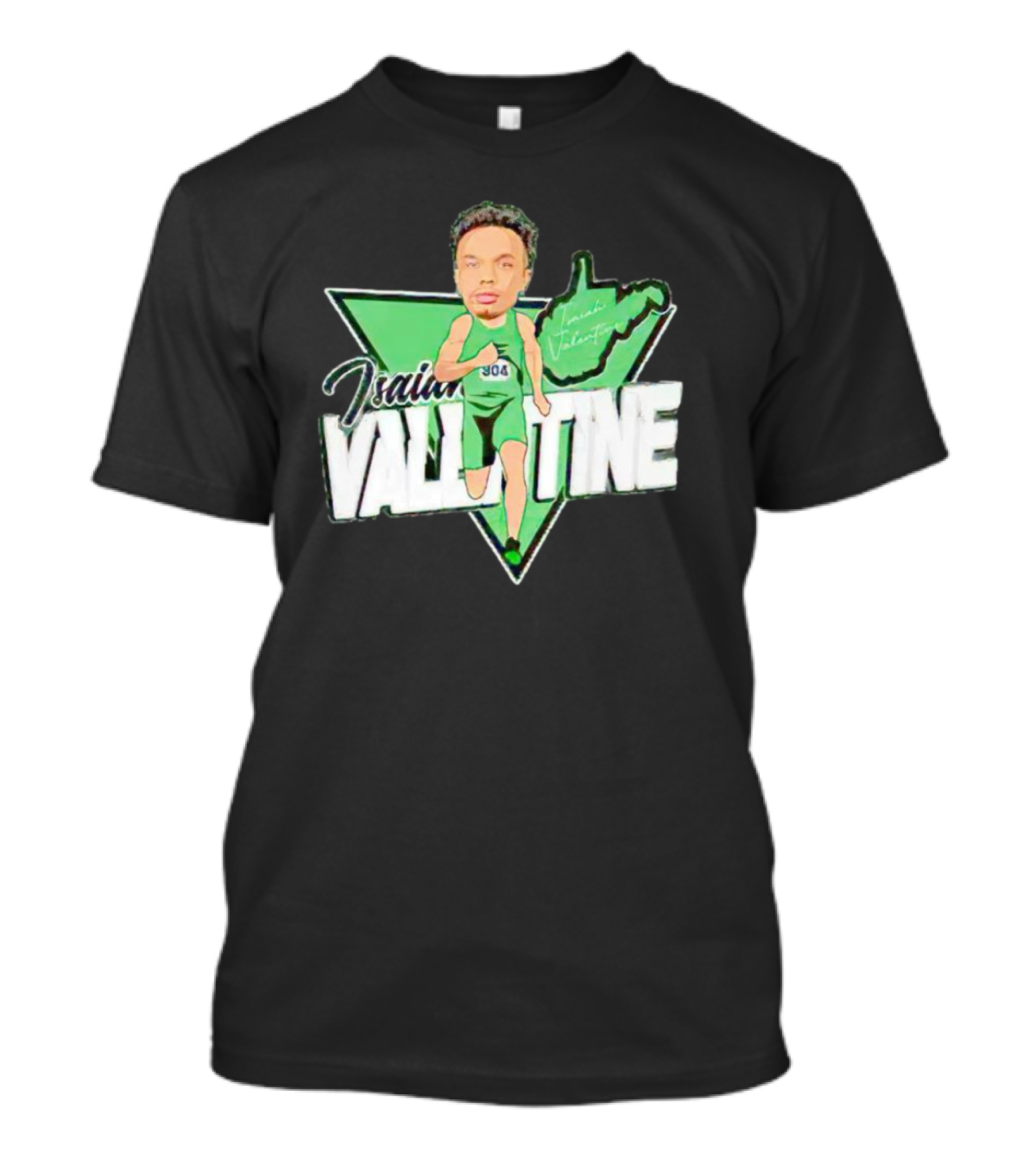 Isaiah Valentine 304 Racer Caricature Signature West Virginia Map T-Shirt