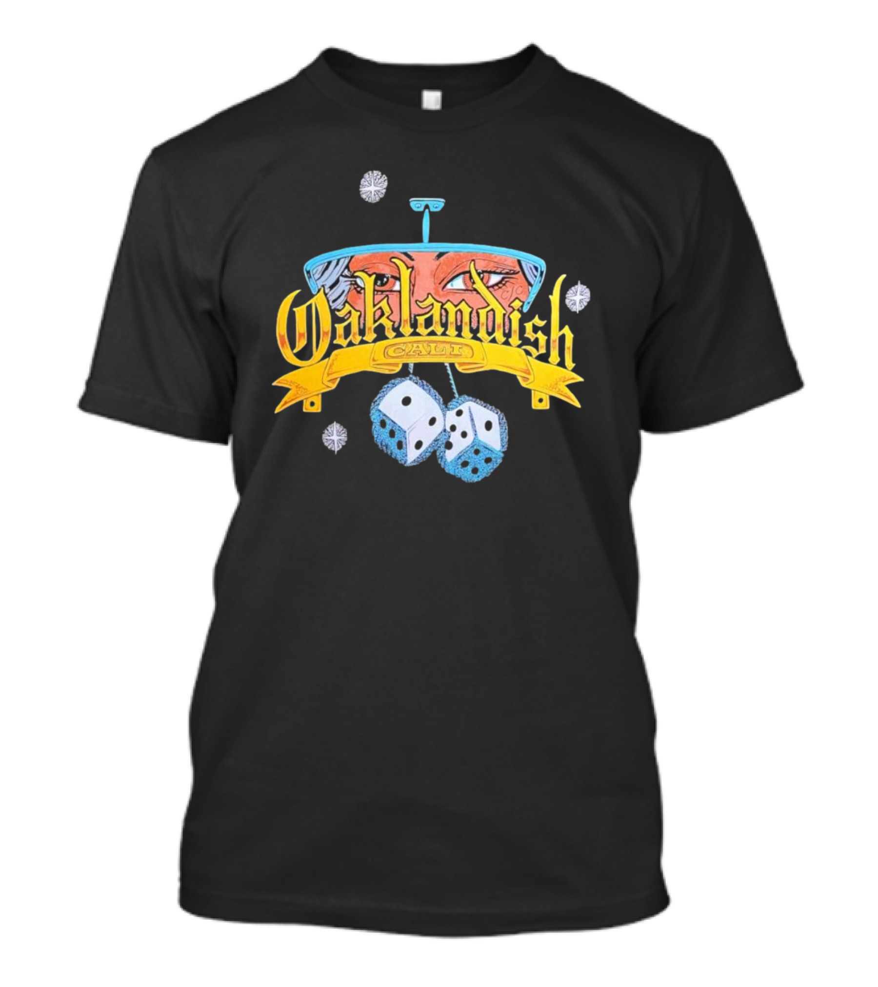Oaklandish Cali Cruisin' Dice And Rearview Mirror Eyes T-Shirt