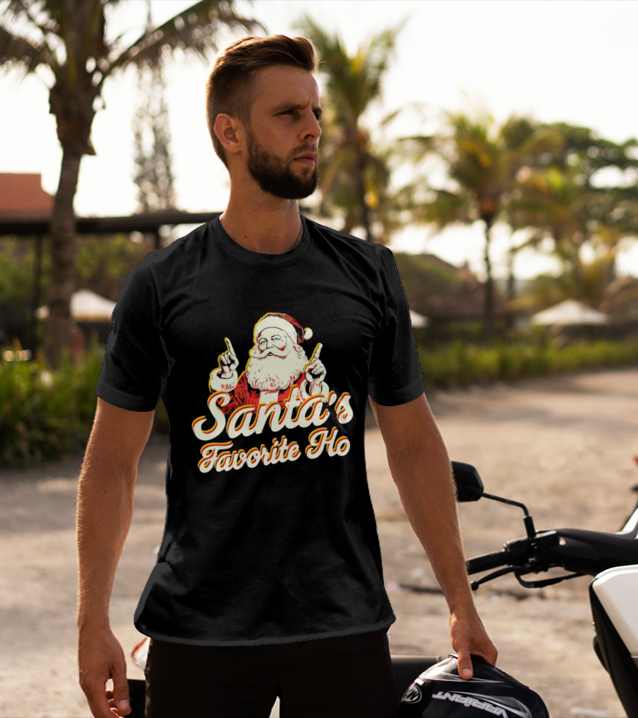 Santa’s Favorite Ho Santa Claus Retro T-Shirt
