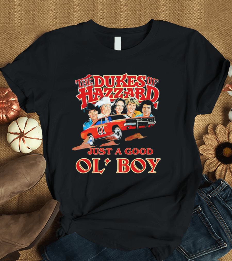 The Dukes Of Hazzard 1969 Dodge Charger Just A Good Ol' Boy Retro TV Car And Characters T-Shirt