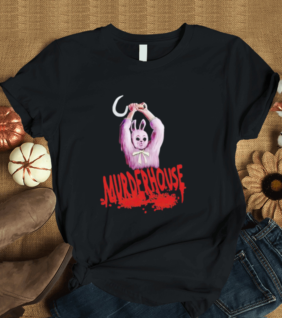 Murder House Pink Bunny With Sickle T-Shirt
