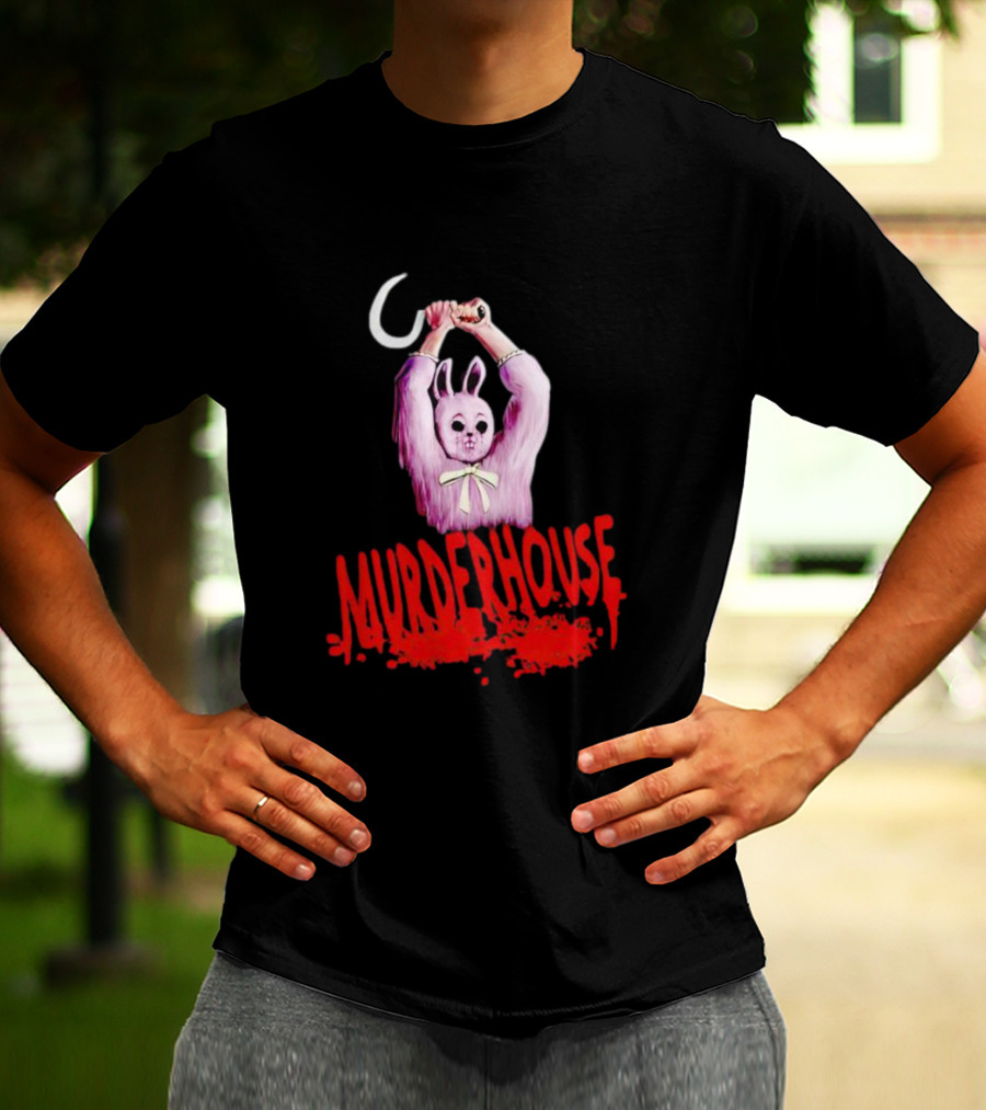 Murder House Pink Bunny With Sickle T-Shirt