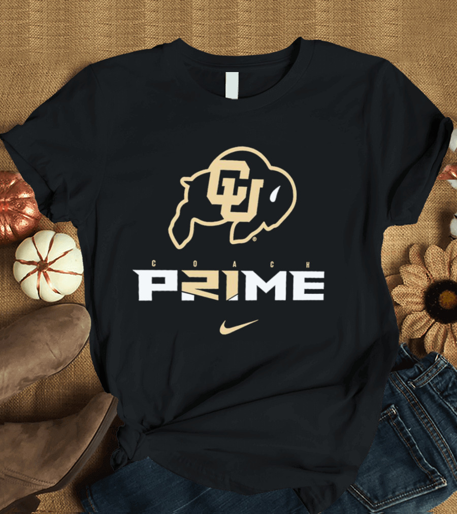 Colorado Buffaloes Coach Prime CU Logo T-Shirt