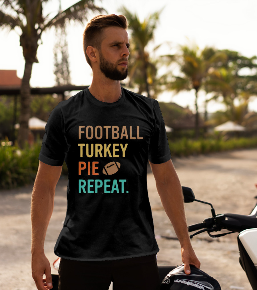 Football Turkey Pie Football Repeat T-Shirt