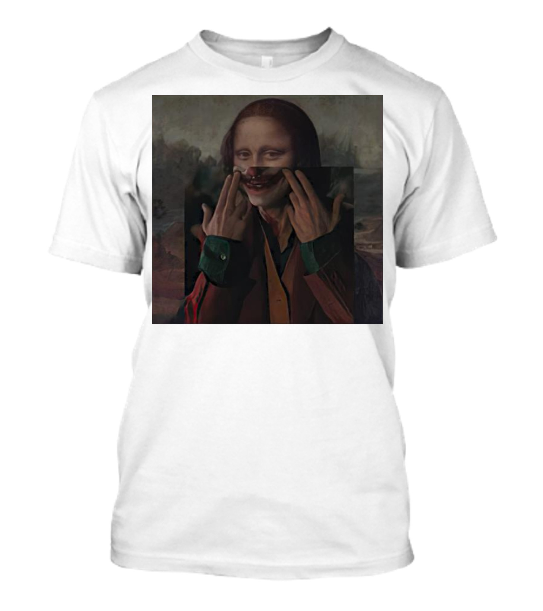 Mona Lisa Joker Crossover Fusion T-Shirt