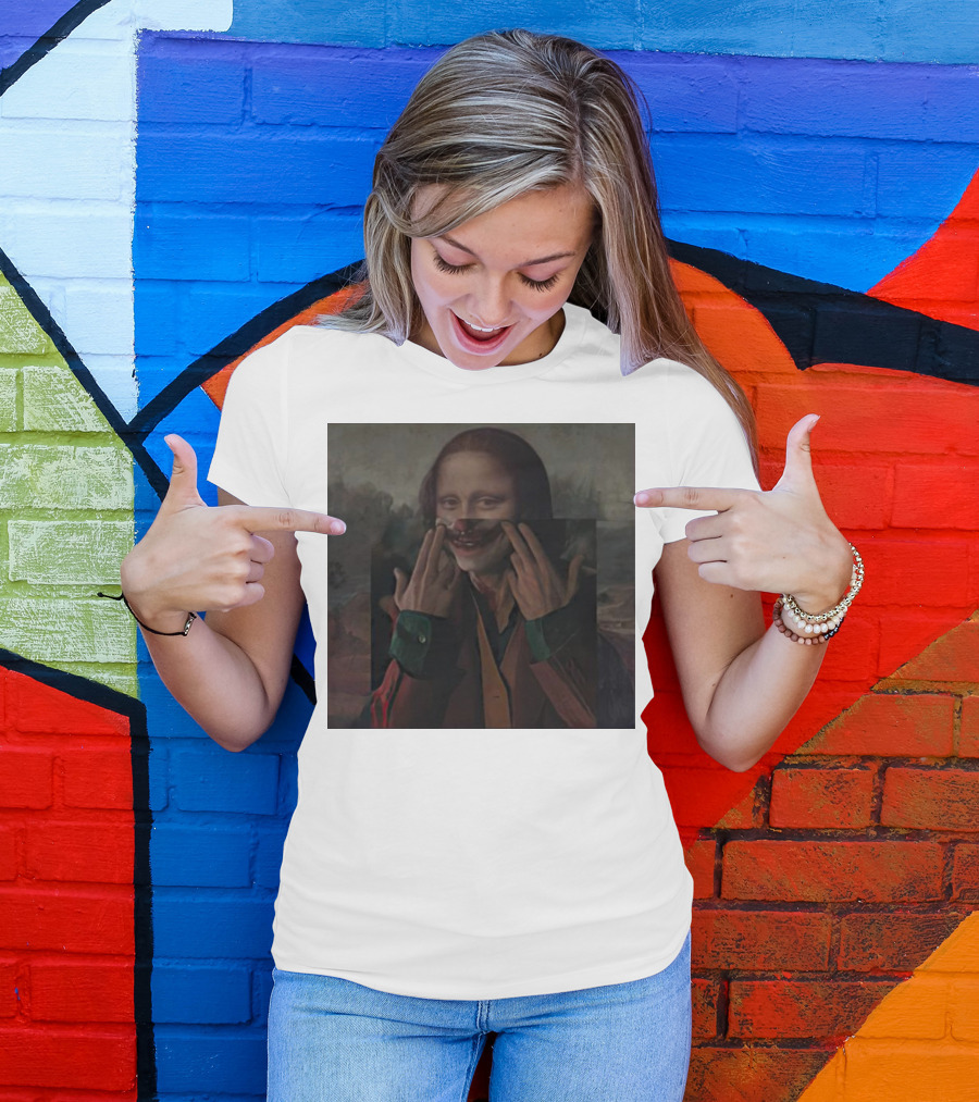 Mona Lisa Joker Crossover Fusion T-Shirt