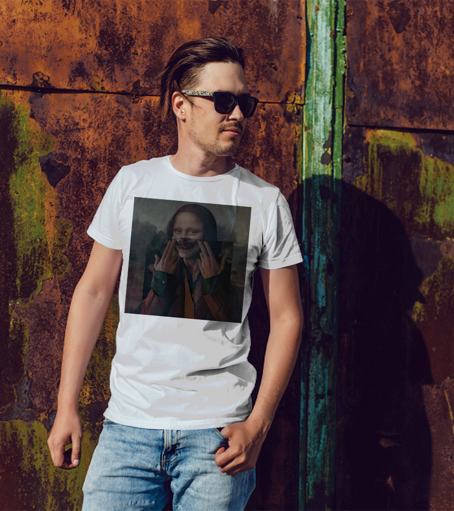 Mona Lisa Joker Crossover Fusion T-Shirt