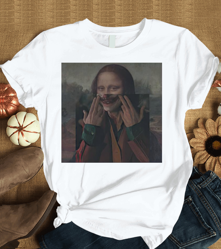 Mona Lisa Joker Crossover Fusion T-Shirt