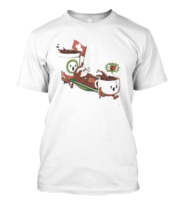 Sloth Coffee SOS Rescue With First Aid Cup Team T-Shirt