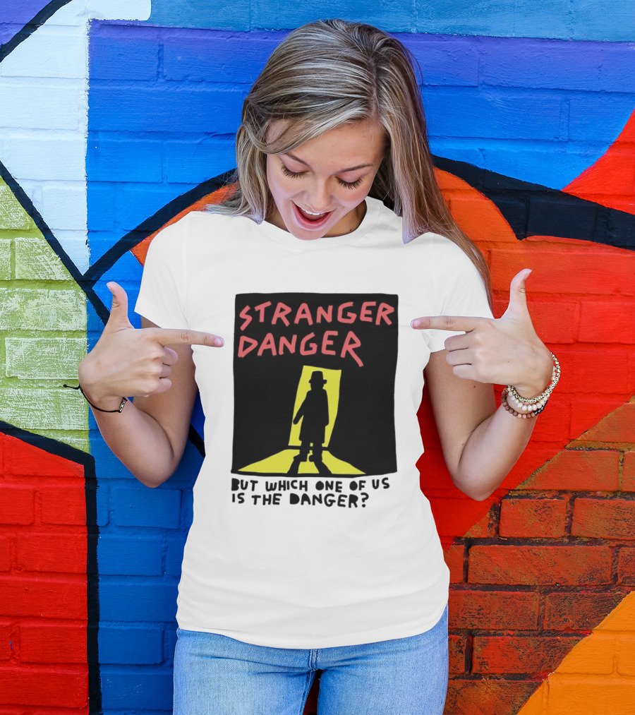 Stranger Danger Mystery Shadow In The Doorway T-Shirt