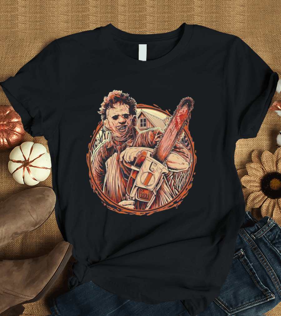 Texas Chainsaw Massacre Leatherface Horror Vintage T-Shirt