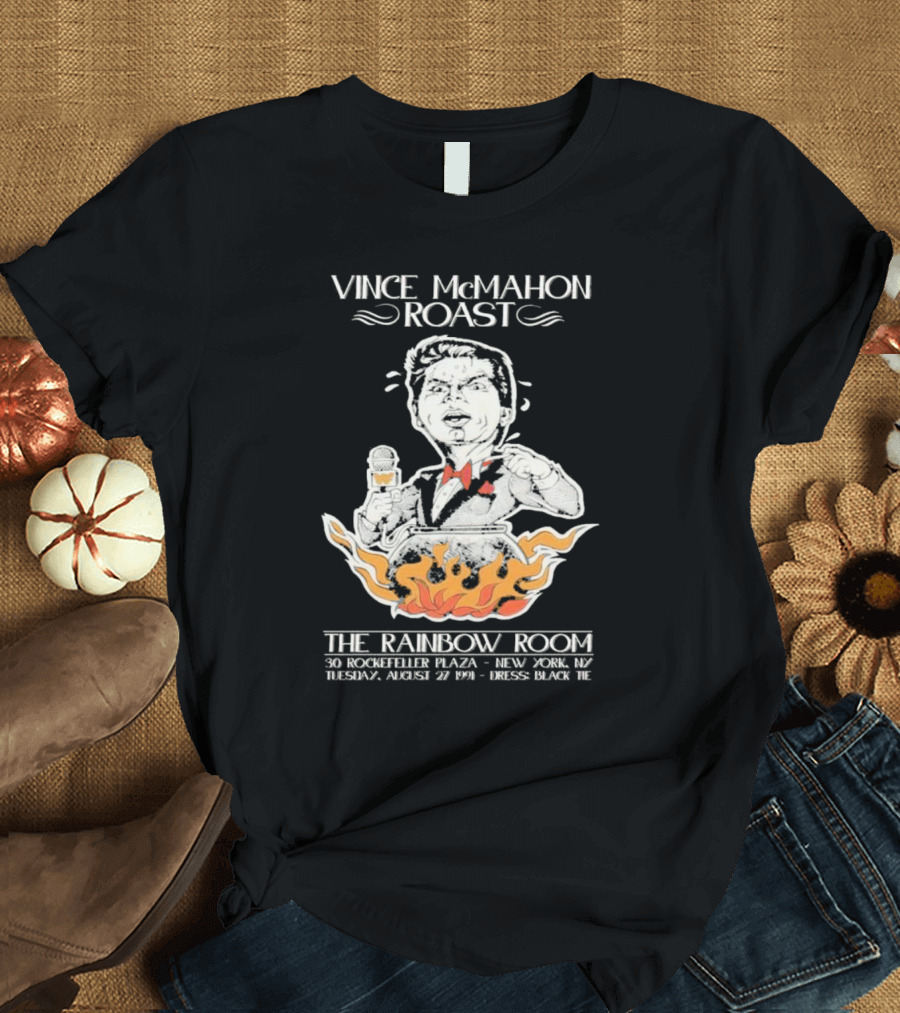 Vince McMahon Roast The Rainbow Room August 27 1974 New York Black Tie Event T-Shirt