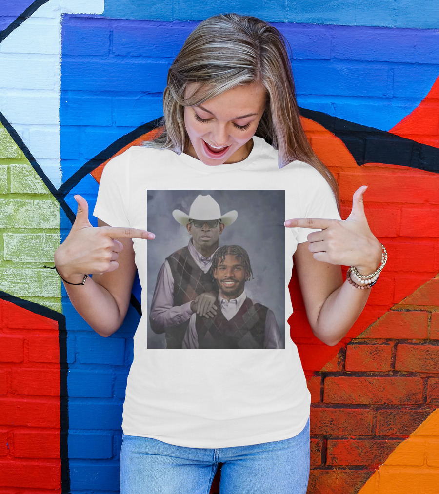 Deion Sanders And Shedeur Sanders Step Brothers Cowpoke T-Shirt