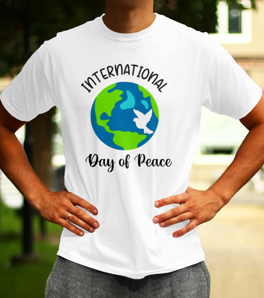 International Day Of Peace Earth With Dove T-Shirt