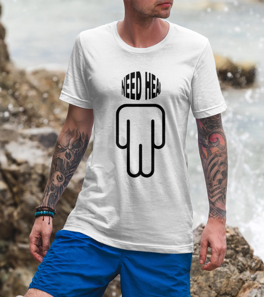 NEED HEAD Minimalist Figure T-Shirt