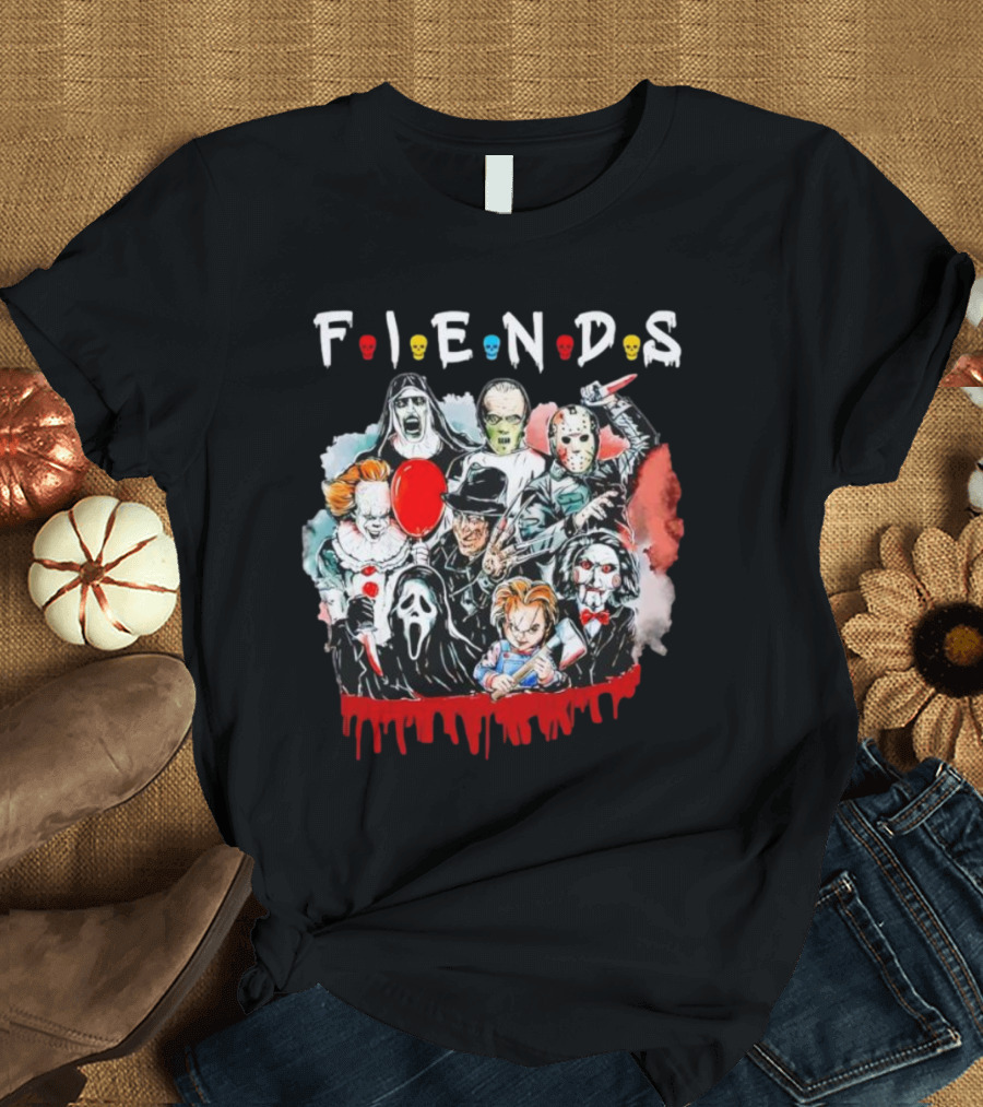 FIENDS Horror Characters Friends T-Shirt