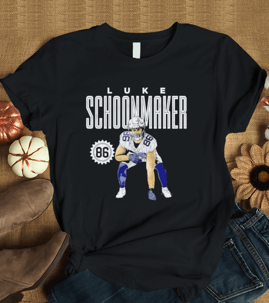 Luke Schoonmaker 86 Dallas Football Player T-Shirt