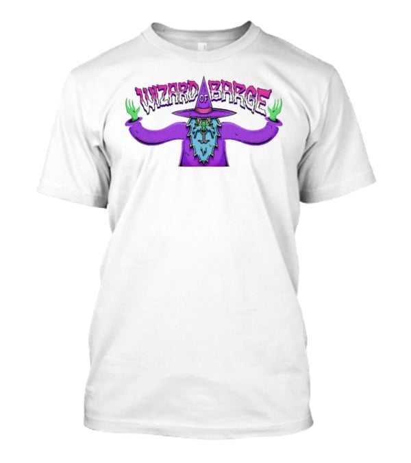 Wizard Of Barge Trippy Neon Wizard T-Shirt