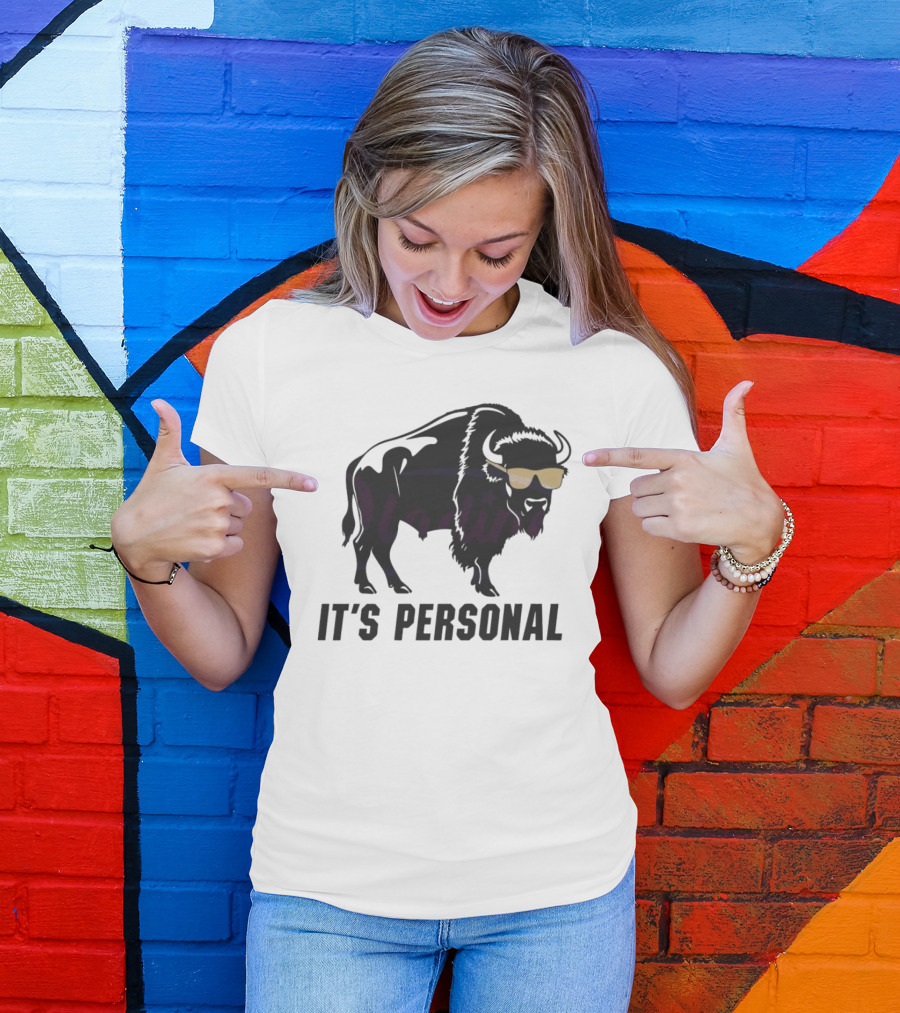 Colorado Buffaloes It's Personal Buffalo With Sunglasses T-Shirt