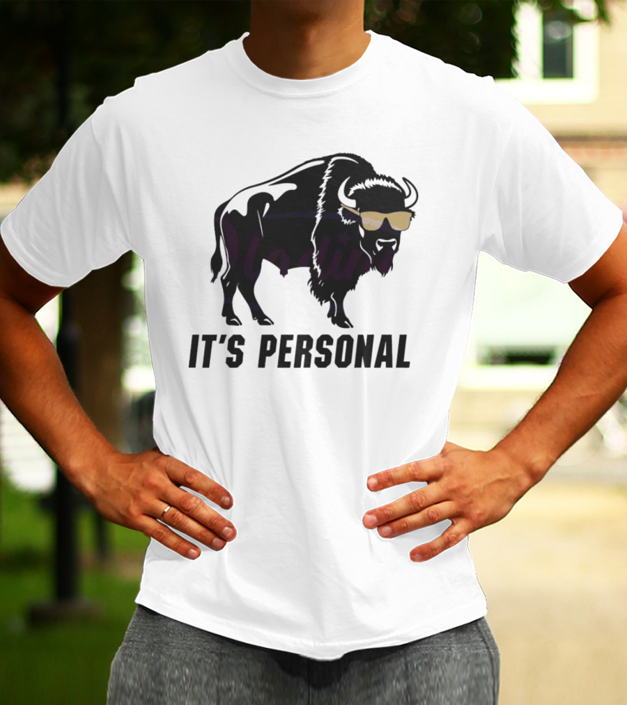 Colorado Buffaloes It's Personal Buffalo With Sunglasses T-Shirt